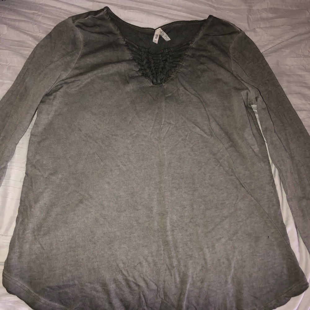 Long Sleeve Shirt w/ Knit Section